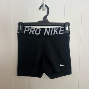 Nike Black Training Shorts with White Logo